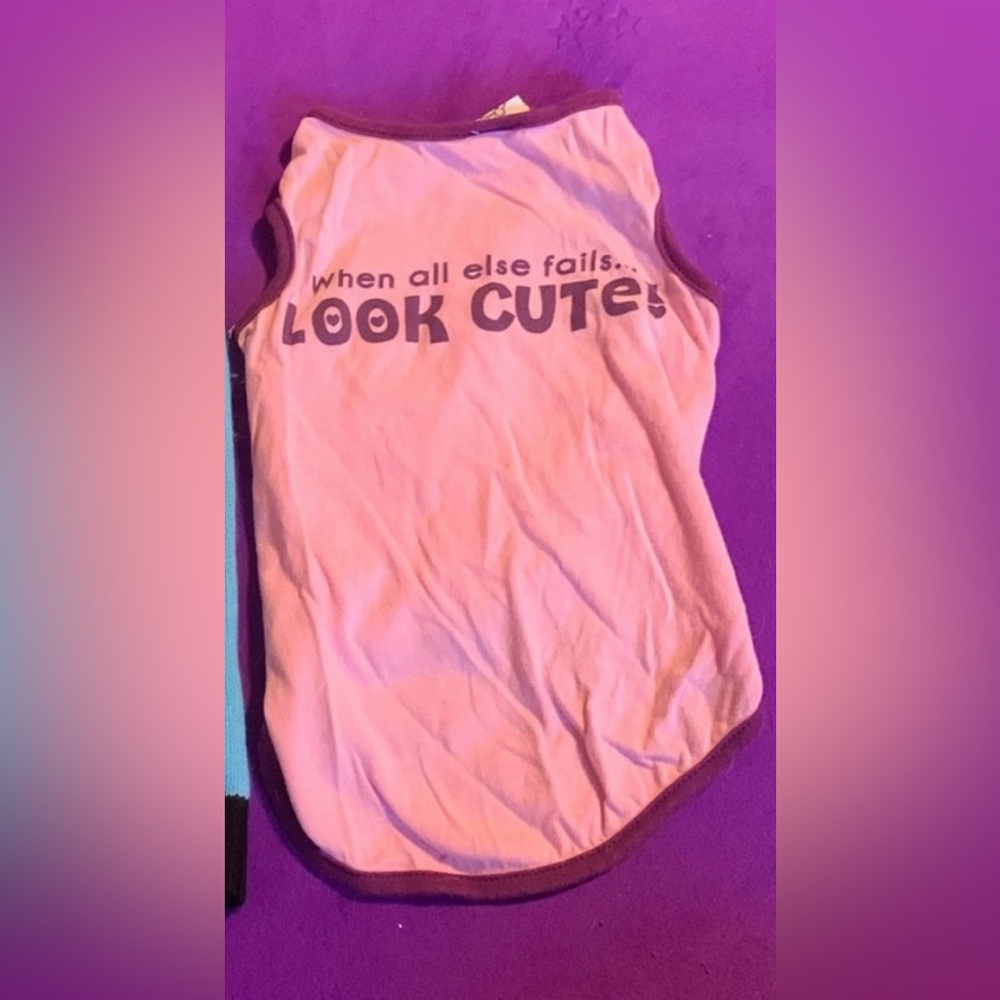‘When All Else Fails Look Cute’ Dog Shirt